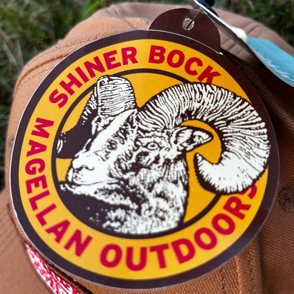 NWT Magellan Outdoors & Shiner Bock Tan Hat Adjustable Band Cap - Picture 4 of 11